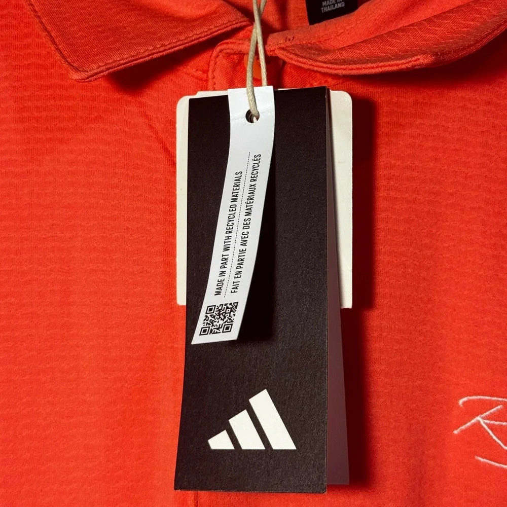 Adidas Men's Heat.rdy Polo “Vibrant Orange” Size 2XL